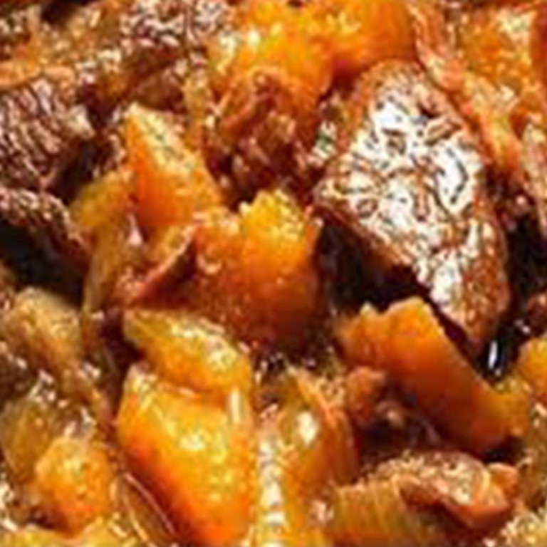 আম-পেঁপে মাংস