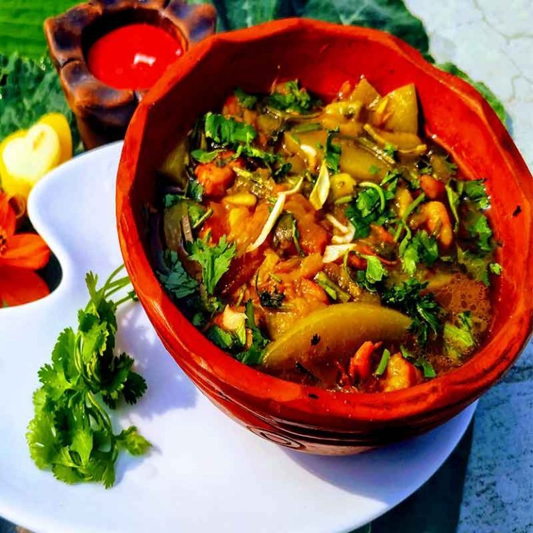 লাউ চিংড়ি রেসিপি